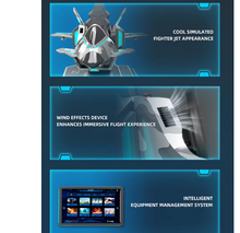 Load image into Gallery viewer, VR Airplane Simulator 9D Virtual Flight Game Machine for Commercial Use

