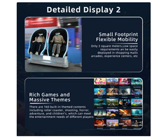 Load image into Gallery viewer, 9D VR Chair Cinema 2 Seats Virtual Reality Games VR Theme Park Rides 9D Cinema VR Egg Cinema
