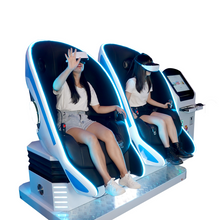 Load image into Gallery viewer, 9D VR Chair Cinema 2 Seats Virtual Reality Games VR Theme Park Rides 9D Cinema VR Egg Cinema
