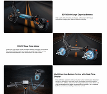 Load image into Gallery viewer, Kugoo Kirin Kukirin G2 Master Scooter 2025 VERSION 2.0 - 52V 20.8Ah 1000W
