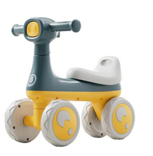 Load image into Gallery viewer, Kids Ride on Balance Bike-4 Wheel Bubble Blowing Car Toys with Light and Music Age 10-36 Months
