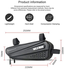 Load image into Gallery viewer, WILD MAN Rainproof Hard Shell under seat Bike Saddle Bag 1.2L
