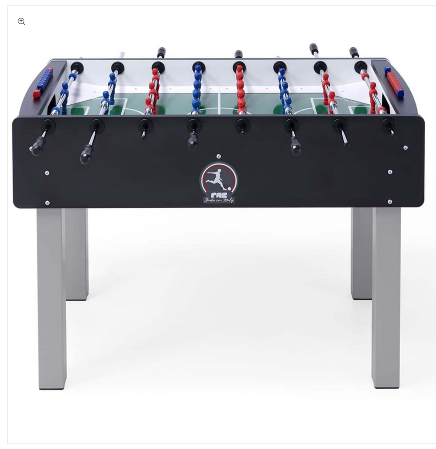FAS Match Foosball Table – Black Edition | Italian Design, Durability & Timeless Style