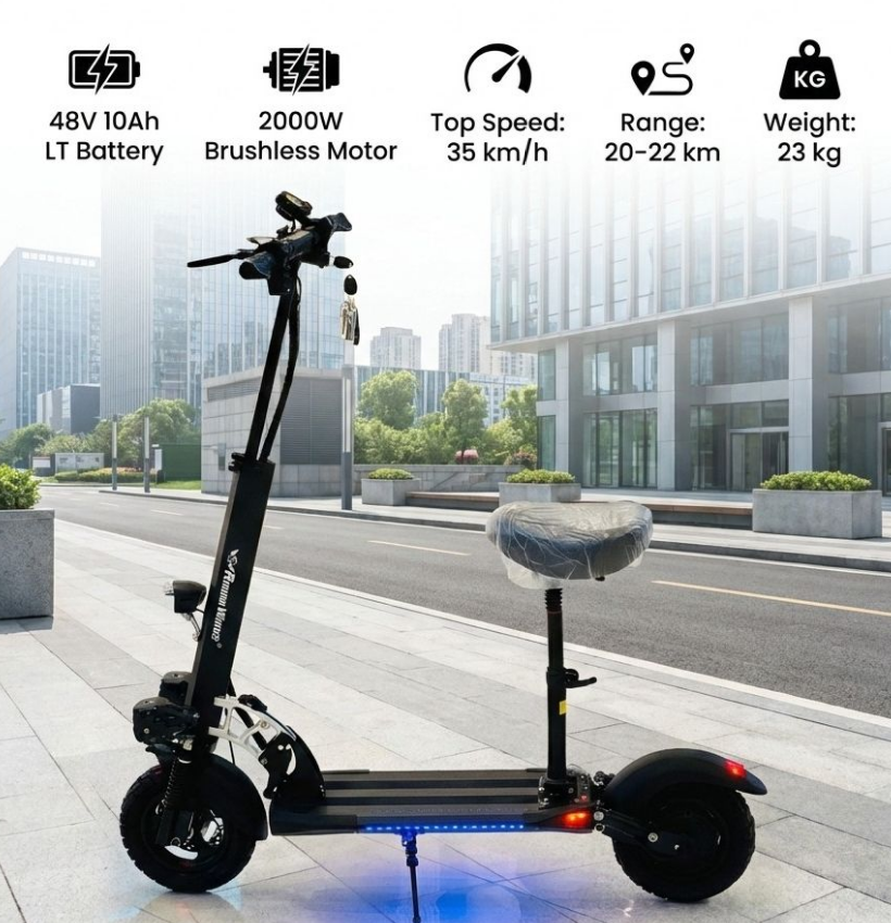 RW Mid Range Electric Scooter 48V 10Ah 2000W