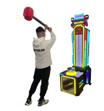 Load image into Gallery viewer, Coin Operated Indoor Sport King of Hammer Strength Test Hammer Master Hercules Arcade Game Machine
