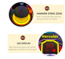 Load image into Gallery viewer, Coin Operated Indoor Sport King of Hammer Strength Test Hammer Master Hercules Arcade Game Machine
