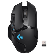 Load image into Gallery viewer, Logitech G502 LIGHTSPEED Wireless Gaming Mouse with HERO Sensor and Tunable Weights - Black
