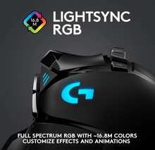 Load image into Gallery viewer, Logitech G502 LIGHTSPEED Wireless Gaming Mouse with HERO Sensor and Tunable Weights - Black
