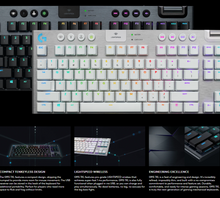 Load image into Gallery viewer, Logitec G915 TKL Wireless Low Profile Gaming Keyboard White
