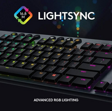 تحميل الصورة إلى عارض المعرض، Logitech G815 LIGHTSYNC RGB Mechanical Tactile Gaming Keyboard - Black
