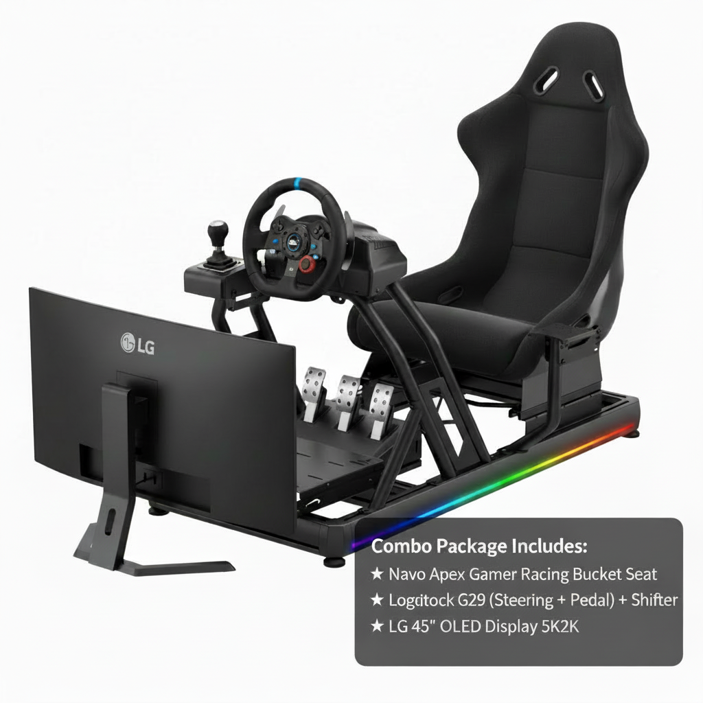 Ultimate Racing Simulator Combo Package – PS4 & PS5 Ready