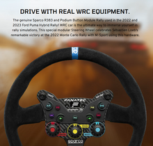 تحميل الصورة إلى عارض المعرض، Fanatec ClubSport Steering Wheel Rally Sweden for Xbox – Black
