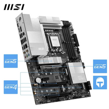 تحميل الصورة إلى عارض المعرض، Msi PRO Z890-P WiFi DDR5 LGA 1851 ATX Motherboard – White
