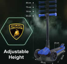 تحميل الصورة إلى عارض المعرض، Lamborghini Kids Scooter for Ages 3-7, 3 Wheel Scooter with Light Up Wheels and LED Tray

