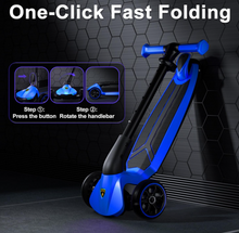 تحميل الصورة إلى عارض المعرض، Lamborghini Kids Scooter for Ages 3-7, 3 Wheel Scooter with Light Up Wheels and LED Tray
