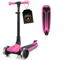 تحميل الصورة إلى عارض المعرض، Lamborghini Kids Scooter for Ages 3-7, 3 Wheel Scooter with Light Up Wheels and LED Tray
