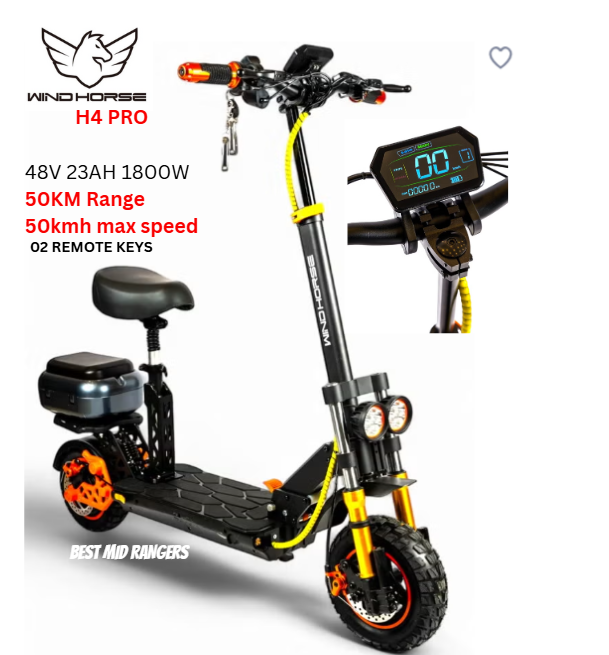 Windhorse H4 PRO Electric Scooter 48V 23Ah 1800W