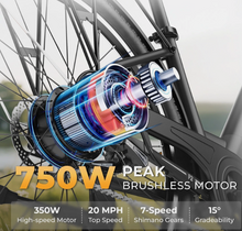 تحميل الصورة إلى عارض المعرض، 2025 New Windhorse F2 Urban Commuter E Bike 36V 13Ah 350W

