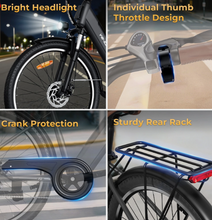 تحميل الصورة إلى عارض المعرض، 2025 New Windhorse F2 Urban Commuter E Bike 36V 13Ah 350W
