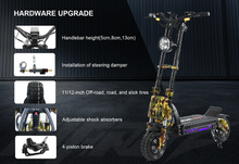 Load image into Gallery viewer, Mars 11 GTR Electric Scooter 72V 45Ah 2000W Dual Motor NFC
