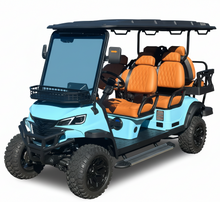 تحميل الصورة إلى عارض المعرض، High Performance Luxury 6-seater Electric Off-road Golf Cart for Golf , utility, Campsite Use
