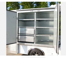 تحميل الصورة إلى عارض المعرض، Electric Hotel Trolley Cleaning Housekeeping Car Organizer Cart
