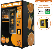 Load image into Gallery viewer, Fresh Orange Juice Vending Machine for commercial use at malls streets Retail setups Events 24/7 Passive income
