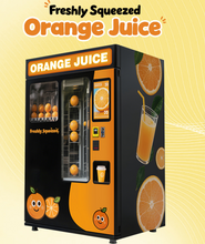 Load image into Gallery viewer, Fresh Orange Juice Vending Machine for commercial use at malls streets Retail setups Events 24/7 Passive income
