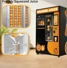 Load image into Gallery viewer, Fresh Orange Juice Vending Machine for commercial use at malls streets Retail setups Events 24/7 Passive income
