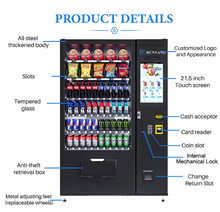 Load image into Gallery viewer, LCD Screen Ai Vending Machine with Id Verification Combo Food Smart Snack Vending Machine Drinks &amp; Foods
