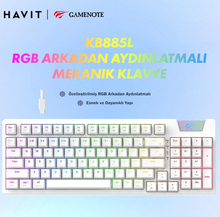 Load image into Gallery viewer, Havit KB885L GAMENOTE RGB Mechanical Gaming Keyboard – White
