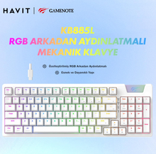 Load image into Gallery viewer, Havit KB885L GAMENOTE RGB Mechanical Gaming Keyboard – White
