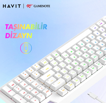 Load image into Gallery viewer, Havit KB885L GAMENOTE RGB Mechanical Gaming Keyboard – White
