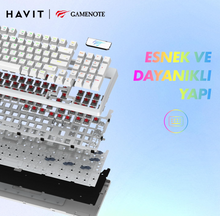Load image into Gallery viewer, Havit KB885L GAMENOTE RGB Mechanical Gaming Keyboard – White
