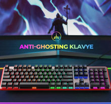 Load image into Gallery viewer, Havit KB870L GAMENOTE Mechanical Gaming Keyboard – Black/Red
