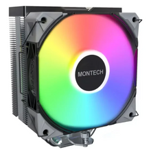 تحميل الصورة إلى عارض المعرض، Montech NX400 ARGB Single Tower CPU Fan Cooler – Black | NX400-ARGB-B

