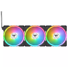 تحميل الصورة إلى عارض المعرض، Thermaltake SWAFAN EX14 ARGB TT Premium Edition (3-Fan Pack) CPU Fan Cooler – Black | CL-F168-PL14SW-A
