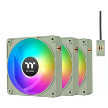 تحميل الصورة إلى عارض المعرض، Thermaltake CT120 EX ARGB Reverse (3-Fan Pack) CPU Fan Cooler – Green | CL-F198-PL12MG-A
