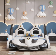 تحميل الصورة إلى عارض المعرض، Children's Bed Car Style Bed 120cm twin
