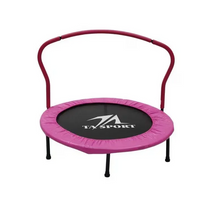 Load image into Gallery viewer, Ta Sport 40-In Trampoline With Handrail Pink
