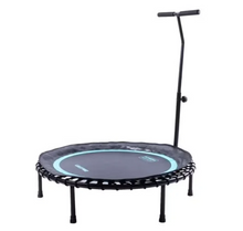 Load image into Gallery viewer, LivePro Trampoline with Handle – Black &amp; Blue
