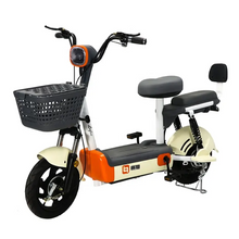تحميل الصورة إلى عارض المعرض، Adults Fashionable Electric Bike With 02 seats front Basket

