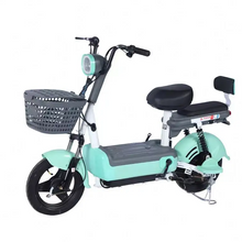 تحميل الصورة إلى عارض المعرض، Adults Fashionable Electric Bike With 02 seats front Basket
