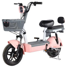 تحميل الصورة إلى عارض المعرض، Adults Fashionable Electric Bike With 02 seats front Basket
