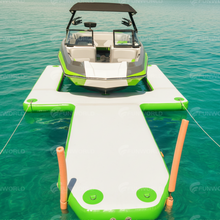 تحميل الصورة إلى عارض المعرض، Y-Shaped Inflatable Dry Dock for Marina Yachts Jet Ski Dock / Pontoons for Boat and Yacht Parking- size 20 FT / 6 M
