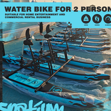 تحميل الصورة إلى عارض المعرض، Inflatable 2-Person Water Bike – Pedal Boat for UAE Waterfronts
