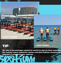 تحميل الصورة إلى عارض المعرض، Inflatable 2-Person Water Bike – Pedal Boat for UAE Waterfronts
