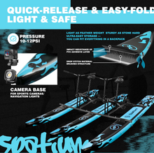 تحميل الصورة إلى عارض المعرض، Inflatable 2-Person Water Bike – Pedal Boat for UAE Waterfronts
