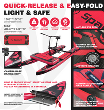 تحميل الصورة إلى عارض المعرض، Inflatable 2-Person Water Bike – Pedal Boat for UAE Waterfronts
