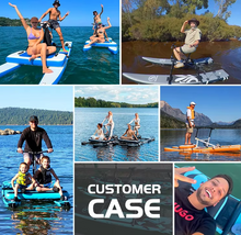 تحميل الصورة إلى عارض المعرض، Inflatable 2-Person Water Bike – Pedal Boat for UAE Waterfronts
